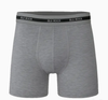 BLU ROCK MEN'S 8-PACK COTTON STRETCH BOXER BRIEFS - XL - CHARCOAL/NAVY/BLACK New