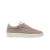 LWV95 Reebok Women's Club C 85 Sneaker, Gritty Grey/Sportbeige/Green, Size 8.5