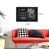 Baveqas Quotes Animal Lion Wall Art Gift Men Encouraging Gold Wall Art 16x24in New