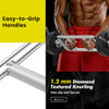 Goplus 34’’ Olympic Triceps Bar 700LBS Weight Barbell w/Knurled Handles - Black New