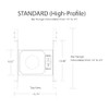 6 Inch LED Fire Rated Housing New Construction Recessed Can B07PJM4398 - 1 Pack New