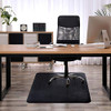 LESONIC OFFICE CHAIR MAT HARDWOOD FLOOR DECKING NON-CURVE 47X35 - BLACK