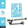 Jetson Jupiter Kick Scooter LED Lights on Deck and Wheels - Black New