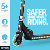 Jetson Jupiter Kick Scooter LED Lights on Deck and Wheels - Black New