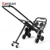 KARMAN OEM 6 WHEELS THREE-WHEEL STAIR CLIMBING HAND TROLLEY - BLACK