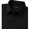 JAMES TAILOR SHORT SLEEVE KNIT BUTTON DOWN SHIRT - SIZE: MEN S - BLACK New