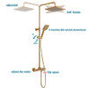 Shower Faucet Set HUSERY Thermostatic Shower System with Tub Spout - Gold New