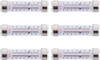 6 Pack Fridge Refrigerator Freezer Thermometer New