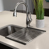 Ticor Stainless Steel Square-Tube Roll-Up Over-The-Sink Drying Rack (19" x 12") New