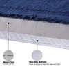 WPM WORLD PRODUCTS MART MEMORY FOAM BATH MAT (20" x 30", BURGANDY) New