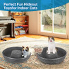 YUNLAN Cat Tunnel Bed Donut Cat Bed - Dark Gray 20inch New