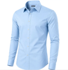 JAMES TAILOR MEN' SLIM FIT LONG SLEEVE STRETCH DRESS SHIRT - 3XL - LIGHT BLUE