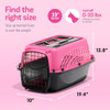 Petmate Dog Crates Small Dogs Cat Carriers Two-Door Plastic Pet Kennel - Pink New
