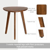 MH London Tri Pin Side Table Handmade Natural Mango Wood - Wandsworth Walnut New