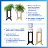 For Your Water 27" Wood Painted Water Crock Dispenser Floor Stand - Natural New