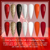 Saviland Poly Nails Gel Kit - 7 Colors Nail Extension Gel Kit Glitter Hard Gel New