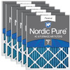 Nordic Pure 16x30x1 Pleated MERV 7 Air Filters 6 Pack B005ESNYT2 - White New