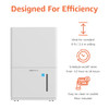 AMAZON BASICS 50-PINT LARGE DEHUMIDIFIER WITH PUMP - WHITE
