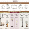 Royal Designs Flare Bottom Outside Corner Scallop Bell Lamp Shade BS-703-12BG New