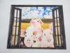 Rustic Pig Wall Art Cute Peach Pigs Window Pictures Wall Decor Funny Pigs Canvas New