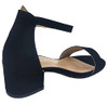 B09Q4LYXK8 Lucky Top Girls Dress Sandal Low Heel Ankle Strap, Black, Size 1 New