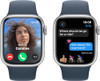 APPLE WATCH SERIES 9 [GPS CELLULAR 41MM] SILVER ALUMINUM STORM BLUE BAND