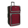 U.S. TRAVELER NEW YORKER EXPANDABLE ROLLING LUGGAGE, 4-PIECE SET - RED/GRAY