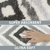 Bathroom Mats Non-Slip Soft Cozy Shaggy Bath Rugs Rain Shower Absorbent Matt New