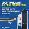 Flybar 31" Kids Skateboard, 7 Ply Maple Wood, Complete Skateboard - Block Navy New