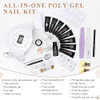 SAVILAND Poly Gel Kit 8 Colors 96W U V Nail Lamp Gel Transfer Kit B0BG4ZKWVV New