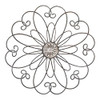frymucz Metal Flower Wall Decor Metal Flower Scroll Wall Art Iron Wall Decor New