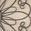 frymucz Metal Flower Wall Decor Metal Flower Scroll Wall Art Iron Wall Decor New