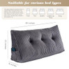 Activance Large Triangular Headboard Wedge Bed Rest Reading Pillow Positioning New