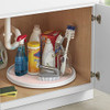 Copco Non-Skid Pantry Cabinet Lazy Susan Turntable, 18-Inch, White and Pink New