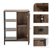 LANDIA HOME BATHROOM STORAGE CABINET INDUSTRIAL THEMED CVA6114U - RUSTIC