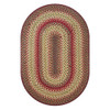 Homespice Oval Jute Braided Rugs, 27" x 45", Cider Barn, X003FHURXL - NEW New