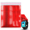 ABC Metallic Bubble Mailers 15x17" Red Foil Self Seal Padded 10 Pack - NEW New