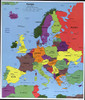 2004 map of Europe Size 20x24 - Ready to Frame Europe continent map New