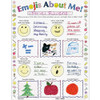 Really Good Stuff Ready-to-Decorate Emojis About Me Posters - 24 Posters New