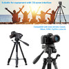 KINGJOY 60” Camera Tripod with Carry Bag Lightweight Travel B08JLPR5NN - Black New