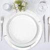 Koyal Wholesale Mirror Charger Plates, Bulk Set of 4 B08LMYQKGX - Silver New
