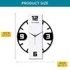 3D Wall Clock, Non Ticking Silent Battery Operated Wall, White/Black Clock New