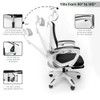 QuDez Ergonomic Office Chair w/Reclining High Back Adjustable Headrest Foot New