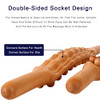 Wood Therapy Massage Roller Stick Tools for Lymphatic Drainage (Wood Color) New