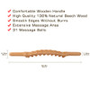 Wood Therapy Massage Roller Stick Tools for Lymphatic Drainage (Wood Color) New