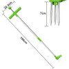 Weed Puller Tool Long Handle 3 Claws Weed Puller Tool - Green New
