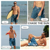Kanu Surf Men's Barracuda Swim Trunks (Regular & Extended Sizes) Den Blue M New
