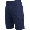 ROAMING SOUL MEN'S COTTON FLEX STRETCH CARGO SHORTS - SIZE: MEN 30 - NAVY New