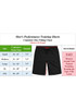JUMP START PERFORMANCE TRAINING SHORTS WITH ZIPPER POCKETS SIZE: MEN M - SILVER New