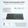 MSEBENT WALLET TRACKER CARD APPLE MFI CERTIFIED RECHARGEABLE WIRELESS 1 PACK
